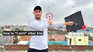 How To Catch other Kite easily  Kite flying  Kite Cutting Kite [upl. by Otsuaf]