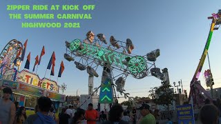 Zipper Ride At Kick Off The Summer Carnival Highwood 2021 [upl. by Geraldina585]