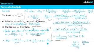 Sucessões Limitadas  Matemática 11º Ano [upl. by Lenahtan812]