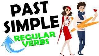 Past Simple Regular Verbs  ENGLISH GRAMMAR VIDEOS [upl. by Schindler]