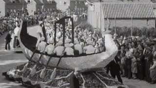 Bloemencorso Zundert 1949  Polygoon Hollands Nieuws [upl. by Aynnat151]