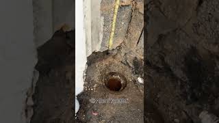 Installing a new soil pipe the downstairs toilet plumbing drainage how to install toilet Plumber [upl. by Annaert129]