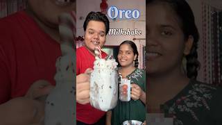 My Sister Vs Me  Who will make the best Milkshake from Oreo Biscuits shorts [upl. by Arimat]