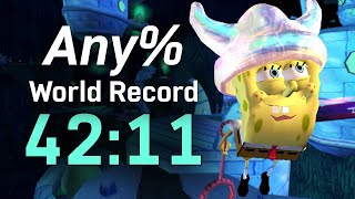 Any World Record 4211  SpongeBob SquarePants Battle for Bikini Bottom Speedrun [upl. by Aseram]