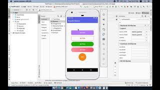 Custom BUTTONS design with CLICK EFFECT in Android Studio  Tutorial for beginners [upl. by Nnylsoj]