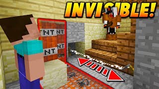 INVISIBLE TRIPWIRE TNT TRAP  Minecraft SKYWARS TROLLING NO WAY [upl. by Anij]