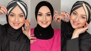 Şal Bone Nasıl Bağlanır Hızlı ve Kolay Şal Bağlama Modelleri  Easy Turban Hijab Tutorial [upl. by Yhtir]