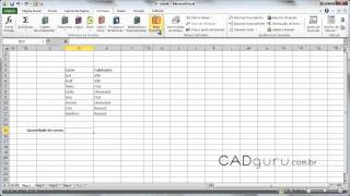 Aula 35 Como usar as Funções CONTNÚM e CONTVALORES  Curso Gratuito Excel 2010  CADguru [upl. by Narual483]