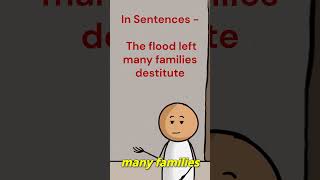 Destitute Meaning  learnenglishwithnormalaadmi youtubeshorts normalaadmi destitute shorts [upl. by Ykcin]