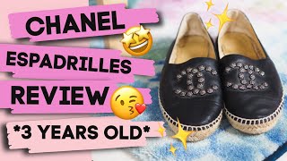 Chanel Espadrilles review Should I size up or down Worth the money [upl. by Sitoiyanap]