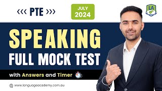 PTE Speaking Full Mock Test with Answers  July 2024  LA Language academy PTE NAATI IELTS [upl. by Rexana]