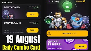 Pixel Tap Pixelverse  19 August Daily Combo  Pixelverse Daily Combo Today [upl. by Simonsen]