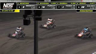 USAC NOS Energy Drink National Midget Highlights  Husets Speedway USAC Nationals  9122021 [upl. by Hubbard]