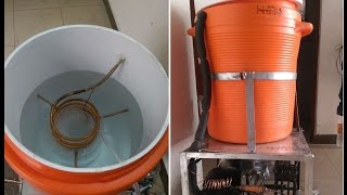 Electric Water Cooler With Fridge Compressor Local Made [upl. by Darum705]