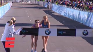 Marathoner heroically finishes Dallas Marathon with help of fellow runner  ESPN [upl. by Giesecke841]