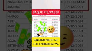 DATAS DE SAQUE PISPASEP 2022 CALENDÁRIO 2024 [upl. by Schreiber]