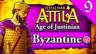 LOMBARD WARBANDS INVADE ITALY Total War Attila Age of Justinian 555 AD Byzantine Campaign 9 [upl. by Lunseth911]