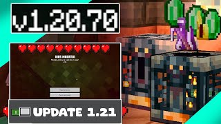 ¡TODO LO NUEVO GRAN actualización Minecraft Bedrock 12070 OFICIAL MCPE 12071 [upl. by Ardien]