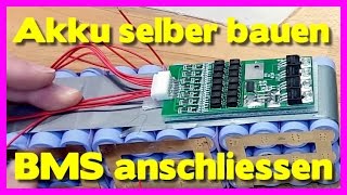 E Bike Akku selber bauen  BMS anschließen an E Bike Akku  Part 3  eBikeundSo [upl. by Annayehc]