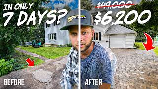 They said I couldn’t do it so I tried – Paver Driveway Build DIY [upl. by Notyep]