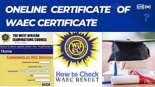 Authentication of online waec certificate vs main certificate issued by Waec [upl. by Ardnasela]