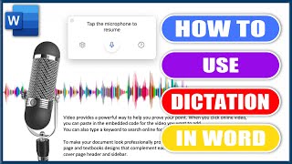 How to use dictation in Word  MS Word Tutorials [upl. by Tonjes]