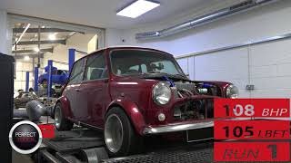 Classic Mini 1275 GT on rolling road [upl. by Calvinna]