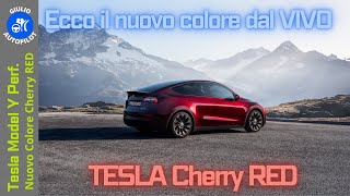 Tesla Model Y Performance  MIDNIGHT CHERRY RED  New Color 2023 [upl. by Austen]