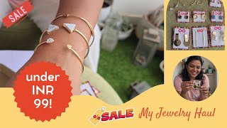 Jewelry Haul  Under 99rs  Everstylishcom  Huge Sale  Trendy Jewelry  First Time Purchase [upl. by Shellans]