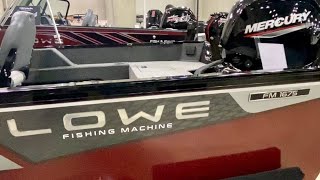 LOWE BOATS Fishing Machine FM1675WT at the Sacramento Boat Show [upl. by Annoyik]