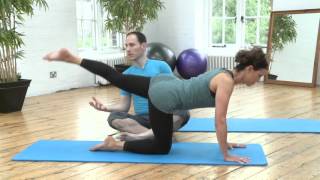 Leg Pull Front Pilates Exercise from yoopodcom [upl. by Flora312]