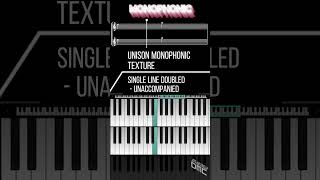 GCSE MUSIC  Monophonic vs Homophonic Texture shorts musictheory zenbeats wellerman [upl. by Duke]