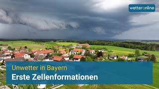 Starke Gewitter in Oberbayern [upl. by Terza]