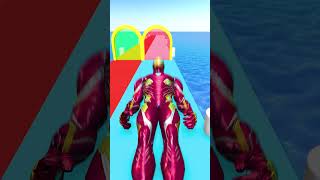 Punch Run With Captain vs Ironman  Funny Marvel shorts superhero [upl. by Lavinie506]