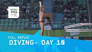 Diving Mens 10m Platform Preliminary  Full Replay  Nanjing 2014 Youth Olympic Games [upl. by Sabian973]