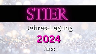 STIER 2024 ♉️🤩🍀 quotIHR SEID DER ABSOLUTE GLÜCKSMAGNETquot Stier 2024 Tarot Jahreslegung [upl. by Adnilav223]