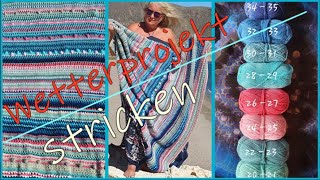 DIY No 83  TemperaturWetterProjekt stricken  kostenlose Anleitung  Tutorial [upl. by Eiramoj]