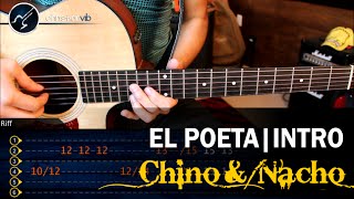 Como tocar El Poeta CHINO y NACHO  INTRO Guitarra Solo Tutorial [upl. by Ahcmis119]