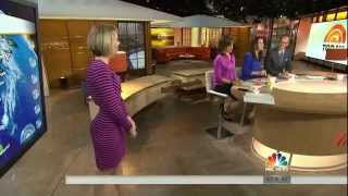 Dylan Dreyer  tight dress and incredible round rear  side view slow mo [upl. by Shalne]