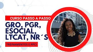 Curso Passo a Passo de GRO PGR eSocial e normas regulamentadoras [upl. by Sacci]