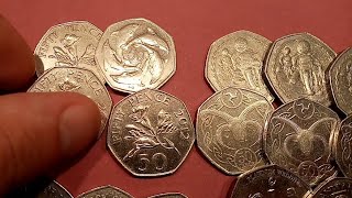 50p Coins You CAN FIND in YOUR CHANGE  IOM JERSEY amp GUERNSEY [upl. by Othilia]