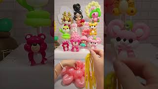 creating animals with balloons 🐇for your baby  balloon [upl. by Goraud312]