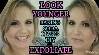 LOOK YOUNGER Try Baking Soda Exfoliating Masks AntiAging for Mature Skin DIY  OVER 40 SKINCARE [upl. by Marka]