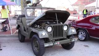 Restored 1953 Willys M38A1 Jeep Trailer amp Guns [upl. by Behka]