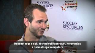 Nick Vujicic wywiad przeprowadzony przez Łukasza Milewskiego [upl. by Lerad]