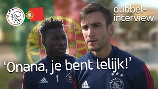 Nico Tagliafico en tolk André Onana We kunnen samen lachen [upl. by Gredel]