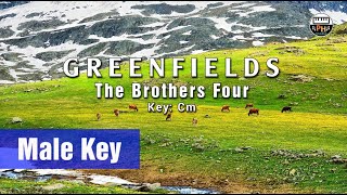 Greenfields  Karaoke  Male Key Cm [upl. by Rochemont256]