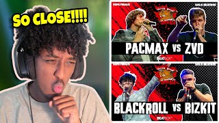 Yolow Reacts  Pacmax vs ZVD amp Blackroll vs Bizkit  Solo Beatbox Semi Finals  GNB 2024 [upl. by Affer]