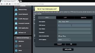 Asus PPTP Setup for HMA Pro VPN Original firmware [upl. by Meri]