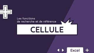 La fonction CELLULE  bonus Power Query  Tuto Excel [upl. by Arytas]